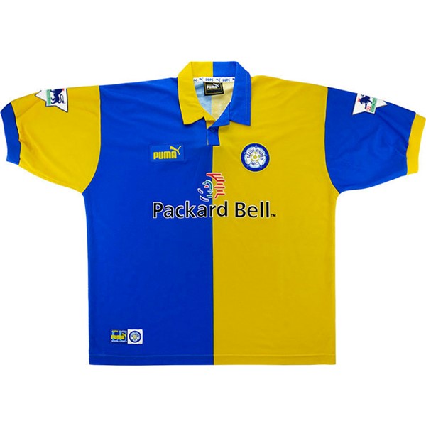 Heimtrikot Thailand Leeds United Retro 1998 1999 Gelb Günstige Fußballtrikots